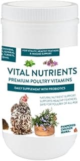 Vital Nutrients: Chicken Vitamins for Feed & Molting Supplement, Egg Booster, Poultry & Chicken Vitamins - Pampered Chicken Mama (1.5 pounds)
