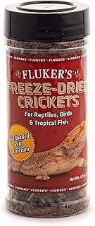 Fluker's Freeze Dried Crickets, Ideal for Reptiles, Birds, and Fish, Packed with Protein and Essential Nutrients, 1.2 oz