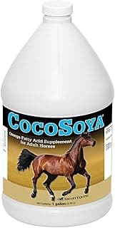 SmartEquine CocoSoya Oil, 1 Gallon, 32 Servings | Oil for Skin and Coat | Soybean and Coconut Oil for Overall Coat Shine and Horse Health | Nourishing Fatty Acids | Shiny Coat