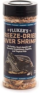 Fluker's Freeze Dried River Shrimp, Nutrient-Packed, Ideal for Lizards, Reptiles, Birds, Fish, Hedgehogs, 1 Oz
