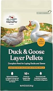 Manna Pro Duck Layer Pellet | High Protein for Increased Egg Production | Formulated with Probiotics to Support Healthy Digestion | 25 Pounds