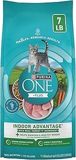 Purina ONE Natural, Low Fat, Weight Control, Indoor Dry Cat Food, +Plus Indoor Advantage - 7 lb. Bag