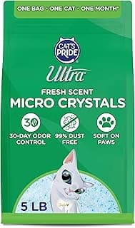 Ultra Fresh Scented Micro Crystals Premium Cat Litter - 99.9% Dust Free, Soft on Paws - 5 Lbs.