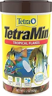 TetraMin Nutritionally Balanced Tropical Flake Food for Tropical Fish, 2.2 oz