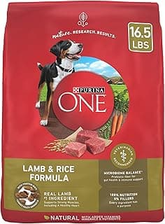 Purina ONE Dry Dog Food Lamb and Rice Formula - 16.5 lb. Bag