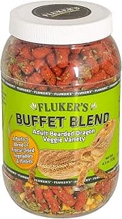 Fluker's Buffet Blend Adult Bearded Dragon Veggie Variety Diet, 4.5 oz (76042)