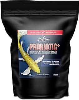 Blue Ridge Fish Food 5lb, Probiotic Plus 3/16" Floating Pellet, Koi Goldfish Food