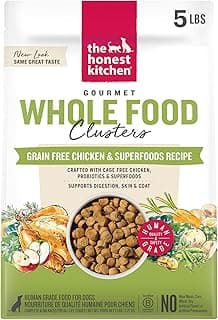 The Honest Kitchen Whole Food Clusters Grain Free Chicken Dry Dog Food, 5 lb Bag