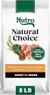 Nutro Natural Choice Dry Dog Food, Adult Dog Food Dry Chicken and Brown Rice Recipe, 5 lbs.