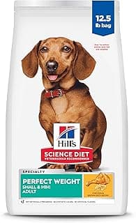 Hill's Science Diet Adult Perfect Weight Small & Mini Dry Dog Food, Chicken, 12.5 lb. Bag