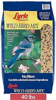 Lyric Wild Bird Mix - Includes Corn, Nuts, and Wild Bird Seed for Outside Feeders, Attracts Doves, Jays and Many More, 40 lb Bag
