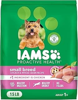 IAMS Proactive Health Dry Dog Food for Small Breeds, Adult Dog Food Dry Recipe, 15 lb. Bag