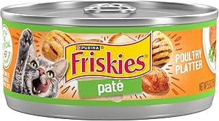 Purina Friskies Wet Cat Food Pate, Poultry Platter - (Pack of 24) 5.5 oz. Cans
