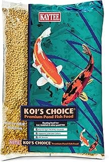Kaytee Koi’s Choice Koi Floating Fish Food, For Koi, Goldfish and Pond Fish, 10 pounds