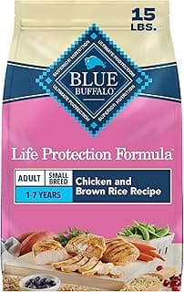 Blue Buffalo Life Protection Formula Chicken & Brown Rice Small Breed Adult Dry Dog Food, Supports Immunity with Antioxidant-Rich LifeSource Bits, Promotes Healthy Muscles, Skin & Coat Health, 15 lbs.