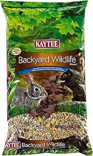 Kaytee Backyard Wildlife Food Blend For Wild Squirrels, Chipmunks, Rabbits and Other Backyard Wildlife, 5 Pound