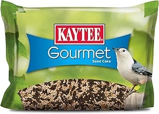 Kaytee Wild Bird Gourmet Seed Cake For Cardinals, Chickadees, Juncos, Titmice, Woodpeckers and More, 2 Pounds