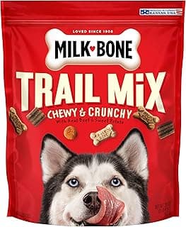 Milk-Bone Trail Mix Dog Treats, Real Beef & Sweet Potato Flavor, 20 Ounces