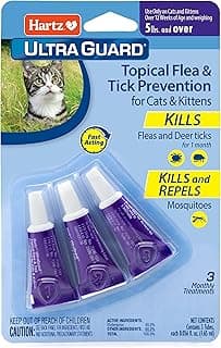 Hartz UltraGuard Topical Flea & Tick Prevention for Cats and Kittens - 3 Monthly Treatments