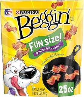 Purina Beggin' With Real Meat Dog Treats, Fun Size Original With Bacon Flavor - 25 oz. Pouch