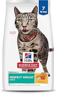 Hill's Science Diet Adult Perfect Weight Dry Cat Food, Chicken, 7 lb. Bag