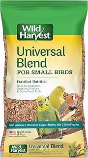 Wild Harvest Universal Blend for Small Birds, 10 lb Bag, Fortified Nutrition