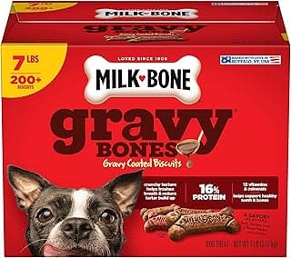 Milk-Bone GravyBones Dog Biscuits, Small Dog Treats, 7 lb.