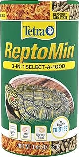 Tetra ReptoMin 3-in-1 Select-A-Food, 1.94 Ounces (55 Grams), Food and Treats Formulated for Aquatic Turtles