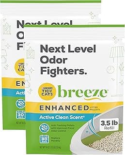 Purina Tidy Cats Breeze Litter Pellets, Enhanced Litter Pellets 3.5 lb (Pack of 2)