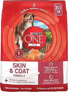 Purina ONE Natural, Sensitive Stomach Dry Dog Food, +Plus Skin & Coat Formula - 31.1 lb. Bag