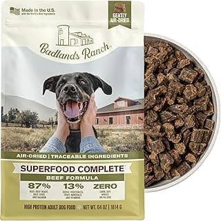 BADLANDS RANCH by Katherine Heigl – Superfood Complete Air-Dried Beef Dog Food – High Protein with Superfoods for Daily Wellness & Consistent Nutrition – 64 oz