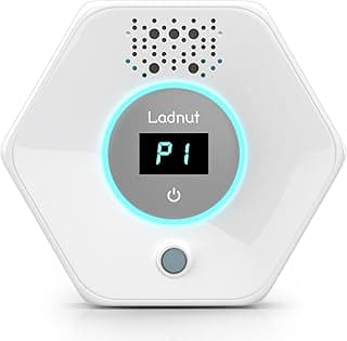 Cat Litter Odor Deodorizer - Ozone & Negative Ion Cat Odor Eliminator with Sensor Monitor, Safe Air Purifier for Pets,Odor Remover for Multi-Purpose Use