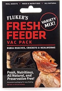 Fluker's Fresh Feeder Vac Pack Variety Mix, All Natural and Preservative Free, Great for Insect Eating Reptiles, Birds, Tropical Fish or Small Animals, 0.7 oz