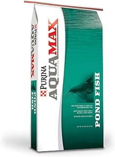 Purina AquaMax Pond Fish 2000 | Floating Pond Fish Food for Ponds and Lakes | Bluegill Fish Food, Game Fish Food, Catfish, Koi & Bass Food, 50 Pound (50 LB) Bag