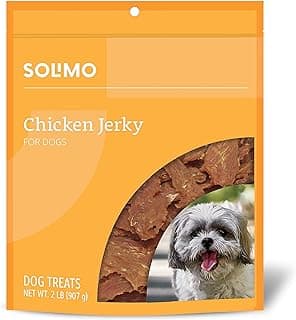 Amazon Brand - Solimo Chicken Jerky Dog Treats, 2 pounds (Packaging May
