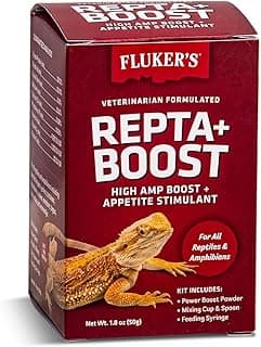 Fluker's Repta Boost, Insectivore and Carnivore High AMP Boost Reptile Supplement, 50gm