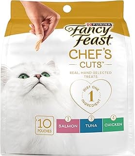 Purina Fancy Feast Natural Cat Treats Variety Pack, Purely Natural - (Pack of 5) 10 ct. Pouches