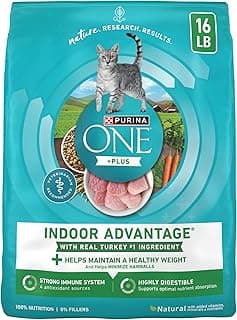 Purina ONE Natural, Low Fat, Weight Control, Indoor Dry Cat Food, +Plus Indoor Advantage - 16 lb. Bag