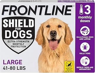 FRONTLINE Shield Flea & Tick Treatment for Large Dogs 41-80 lbs. Count of 3
