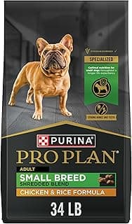 Purina Pro Plan Small Breed Dog Food Shredded Blend Chicken and Rice Formula With Guaranteed Live Probiotics - 34 lb. Bag