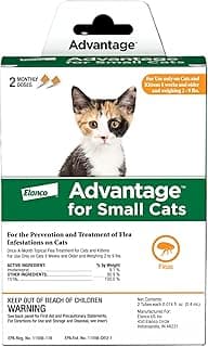 Advantage Topical Cat Flea Treatment and Prevention for Small Cats 2-9 lbs. | Apply Flea Drops Monthly | 2 Treatments