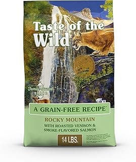 Taste Of The Wild Rocky Mountain Grain-Free Dry Cat Food With Roasted Venison & Smoke-Flavored Salmon 14lb