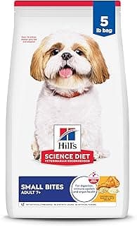 Hill's Science Diet Adult 7+ Small Bites Dry Dog Food, Chicken Meal, Barley, & Rice, 5 lb. Bag