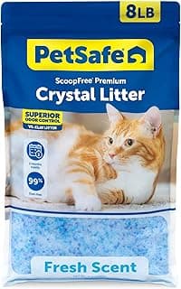 PetSafe ScoopFree Odor Control Crystal Cat Litter, Fresh Scent, 8 Lb Bag