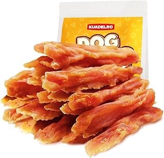 Chicken Jerky Dog Treats, Real Chicken Strips Dog Training Treats Soft Rawhide-Free Chews Healthy Snacks for Small Medium Large Breed 10.58oz