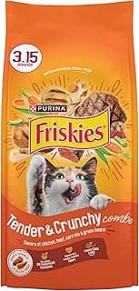 Purina Friskies Tender and Crunch'd With Flavors of Chicken, Beef, Carrots and Green Beans - (Pack of 4) 3.15 lb. Bags