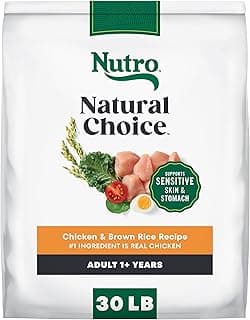 Nutro Natural Choice Dry Dog Food, Adult Dog Food Dry Chicken and Brown Rice Recipe, 30 lbs.