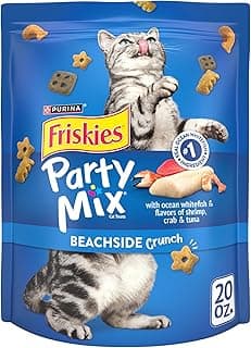 Purina Friskies Cat Treats, Party Mix Beachside Crunch - 20 oz. Pouch