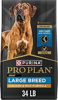 Purina Pro Plan High Protein, Digestive Health Large Breed Dog Food Dry, Chicken and Rice Formula - 34 lb. Bag