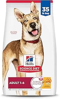 Hill's Science Diet Adult 1-6 Dry Dog Food, Chicken & Barley, 35 lb. Bag